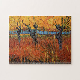 Vincent van Gogh - Willows at Sunset Jigsaw Puzzle