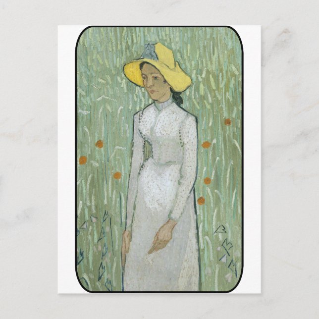 Vincent van Gogh - Woman in Field Postcard (Front)