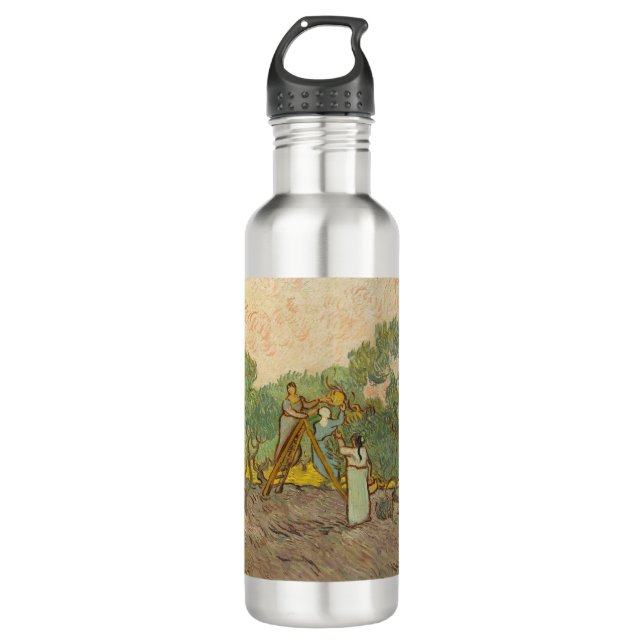 Vincent van Gogh - Women Picking Olives 710 Ml Water Bottle (Front)