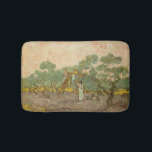 Vincent van Gogh - Women Picking Olives Bath Mat<br><div class="desc">Women Picking Olives / The Olive Orchard - Vincent van Gogh,  1889</div>