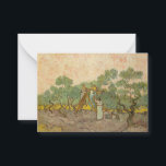 Vincent van Gogh - Women Picking Olives Card<br><div class="desc">Women Picking Olives / The Olive Orchard - Vincent van Gogh,  1889</div>
