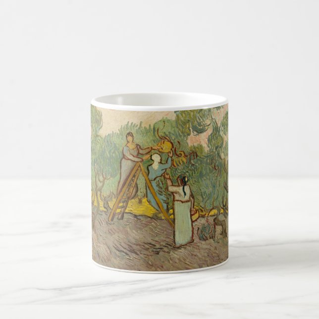 Vincent van Gogh - Women Picking Olives Coffee Mug (Center)