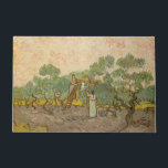 Vincent van Gogh - Women Picking Olives Doormat<br><div class="desc">Women Picking Olives / The Olive Orchard - Vincent van Gogh,  1889</div>