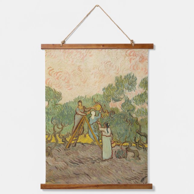 Vincent van Gogh - Women Picking Olives Hanging Tapestry (Front)
