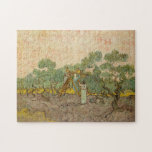 Vincent van Gogh - Women Picking Olives Jigsaw Puzzle<br><div class="desc">Women Picking Olives / The Olive Orchard - Vincent van Gogh,  1889</div>