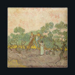 Vincent van Gogh - Women Picking Olives Magnet<br><div class="desc">Women Picking Olives / The Olive Orchard - Vincent van Gogh,  1889</div>