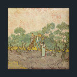 Vincent van Gogh - Women Picking Olives Magnet<br><div class="desc">Women Picking Olives / The Olive Orchard - Vincent van Gogh,  1889</div>