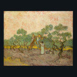 Vincent van Gogh - Women Picking Olives Poster<br><div class="desc">Women Picking Olives / The Olive Orchard - Vincent van Gogh,  1889</div>