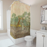 Vincent van Gogh - Women Picking Olives Shower Curtain<br><div class="desc">Women Picking Olives / The Olive Orchard - Vincent van Gogh,  1889</div>