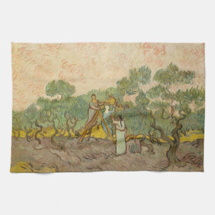 Vincent van Gogh - Women Picking Olives Tea Towel