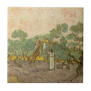 Vincent van Gogh - Women Picking Olives Tile