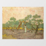 Vincent van Gogh - Women Picking Olives Window Cling<br><div class="desc">Women Picking Olives / The Olive Orchard - Vincent van Gogh,  1889</div>