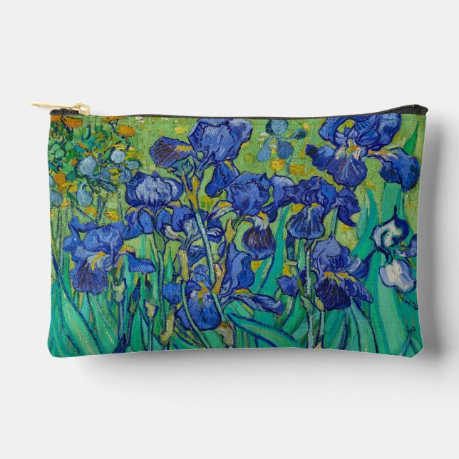 Vincent Van Gogh's Irises Accessory Pouch (Front)