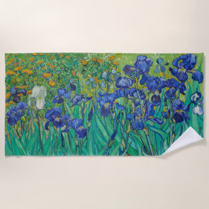 Vincent Van Gogh's Irises Beach Towel