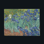 Vincent Van Gogh's Irises Door Mat<br><div class="desc">A cosy mat like this deserves to be at your front door. It's designed with a beautiful and vivid, full-colour image of Irises, capturing all the amazing colours of the Iris garden, with Van Gogh's signature style. The high-quality fabric is made to last and dry quickly, so your mat always...</div>