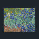 Vincent Van Gogh's Irises Door Mat<br><div class="desc">A cosy mat like this deserves to be at your front door. It's designed with a beautiful and vivid, full-colour image of Irises, capturing all the amazing colours of the Iris garden, with Van Gogh's signature style. The high-quality fabric is made to last and dry quickly, so your mat always...</div>
