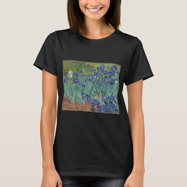Vincent Van Gogh's Irises. T-Shirt (Front)