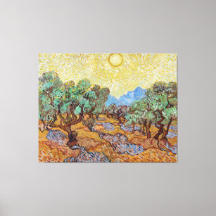 Vincent van Gogh's Olive Trees Canvas Print