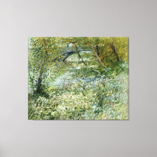 Vincent van Gogh's River Bank in Springtime Canvas Print