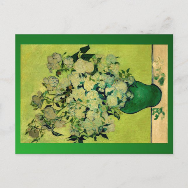 Vincent Van Gogh's Roses Postcard (Front)