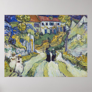 Vincent van Gogh's Stairway at Auvers (1890) Poster