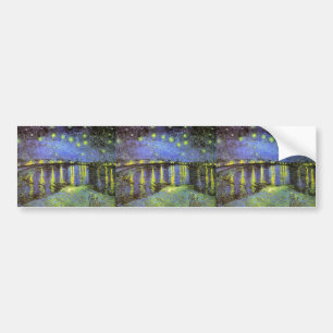 Vincent van Gogh's Starry Night Over the Rhone Bumper Sticker