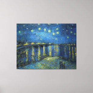 Vincent van Gogh's Starry Night Over the Rhone Canvas Print
