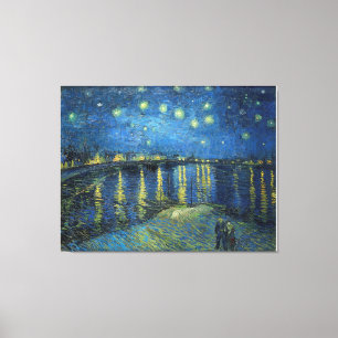 Vincent van Gogh's Starry Night Over the Rhone Canvas Print