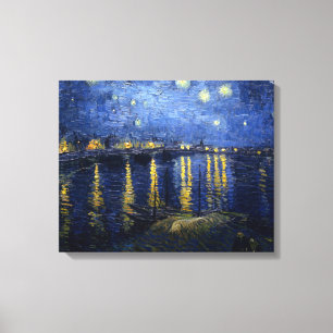 Vincent van Gogh's Starry Night Over the Rhone Canvas Print