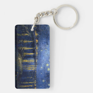 Vincent van Gogh's Starry Night Over the Rhone Key Ring