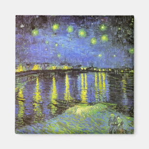 Vincent van Gogh's Starry Night Over the Rhone Magnet