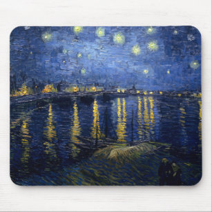 Vincent van Gogh's Starry Night Over the Rhone Mouse Mat
