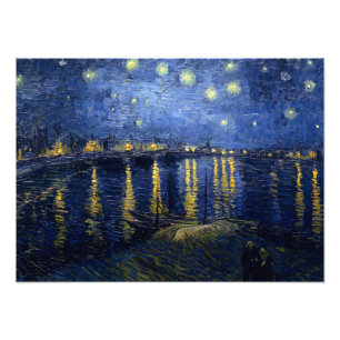 Vincent van Gogh's Starry Night Over the Rhone Photo Print
