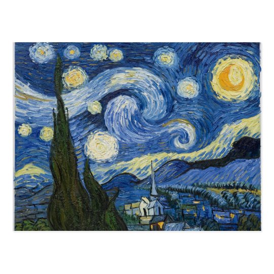 Vincent Van Gogh's Starry Night Postcard