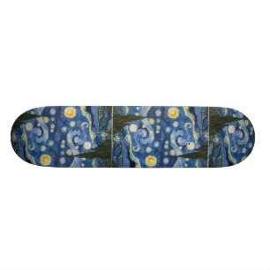 Vincent Van Gogh's Starry Night Skateboard