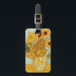 Vincent van Gogh's Stilleben mit 12 Sonnenblumen Luggage Tag<br><div class="desc">1888. Stilleben mit 12 Sonnenblumen or Vase with 12 sunflowers. Vincent Willem van Gogh was a post-Impressionist painter of Dutch origin whose work—noteable for its rough beauty,  emotional honesty,  and bold colour—had a far-reaching influence on 20th-century art.</div>