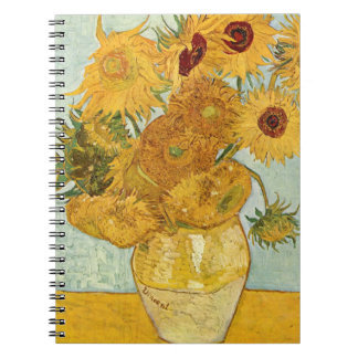 Vincent van Gogh's Stilleben mit 12 Sonnenblumen Notebook