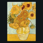 Vincent van Gogh's Stilleben mit 12 Sonnenblumen Photo Print<br><div class="desc">1888. Stilleben mit 12 Sonnenblumen or Vase with 12 sunflowers. Vincent Willem van Gogh was a post-Impressionist painter of Dutch origin whose work—noteable for its rough beauty,  emotional honesty,  and bold colour—had a far-reaching influence on 20th-century art.</div>