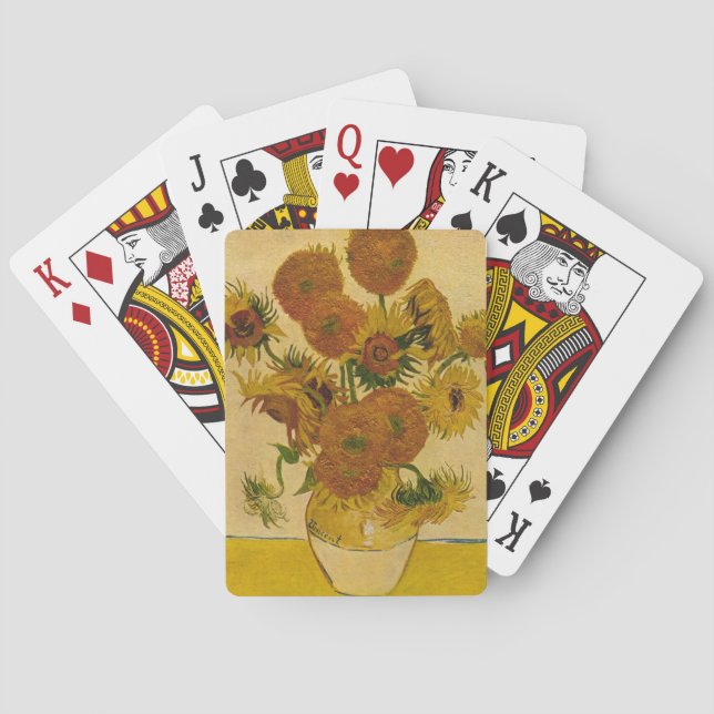 Vincent van Gogh's Sunflowers, 1878 Playing Cards (Back)
