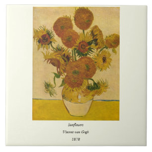 Vincent van Gogh's Sunflowers, 1878 Tile