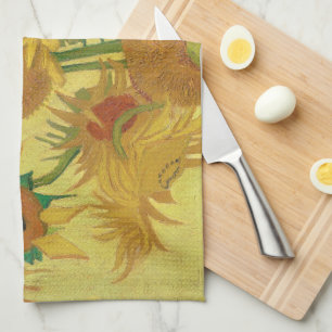 Vincent van Gogh's Sunflowers (1888) Tea Towel