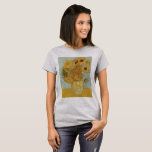 Vincent Van Gogh's Sunflowers Art Print Vintage Lo T-Shirt<br><div class="desc">Nineteenth century Dutch artist Vincent van Gogh had a unique perspective on the world, which he presented through breathtaking Post-Impressionistic paintings. About the art: VAN GOGH'S SUNFLOWERS ARE NOT ONE PAINTING, BUT TWO SERIES OF PAINTINGS. THE ARLES SUNFLOWERS WERE PAINTED FOR PAUL GAUGUIN. Paul Gauguin, the French Post-Impressionist painter, was...</div>