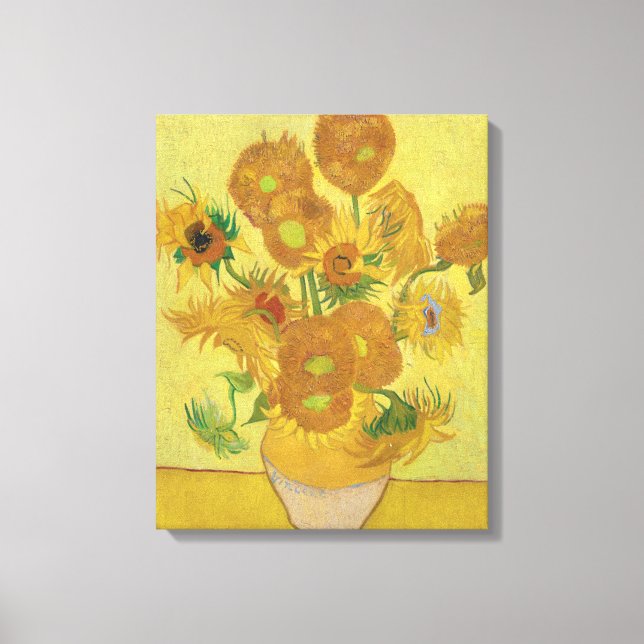 Vincent van Gogh's Sunflowers Canvas Print (Front)