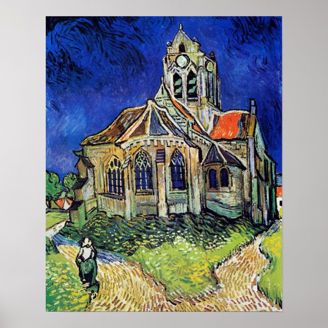 Vincent van Gogh's The Church at Auvers Poster (Front)