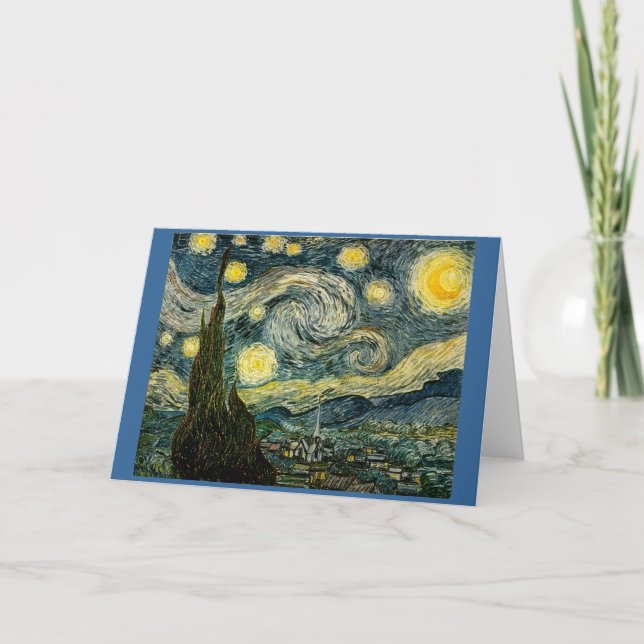 Vincent van Gogh's The Starry Night (1889) Card (Front)
