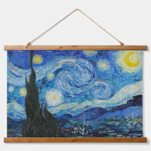 Vincent Van Gogh's The Starry Night (1889) Hanging Tapestry