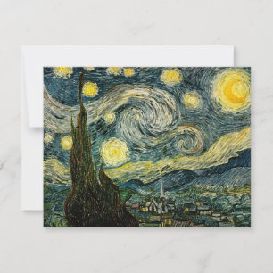 Vincent van Gogh's The Starry Night (1889) Invitation