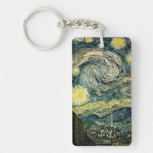 Vincent van Gogh's The Starry Night (1889) Key Ring