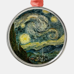 Vincent van Gogh's The Starry Night (1889) Metal Tree Decoration