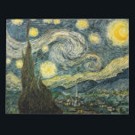 Vincent van Gogh's The Starry Night (1889) Notepad<br><div class="desc">A Classic 1889 Post Impressionist Painting, artwork that has passed into the public domain and makes wonderful gifts and other products. All of the Fine Art, Vintage Art, Classic Masterpieces, and other Antique Masterworks here at Masterpiece Gallery have been carefully edited and placed on products to provide the best possible...</div>